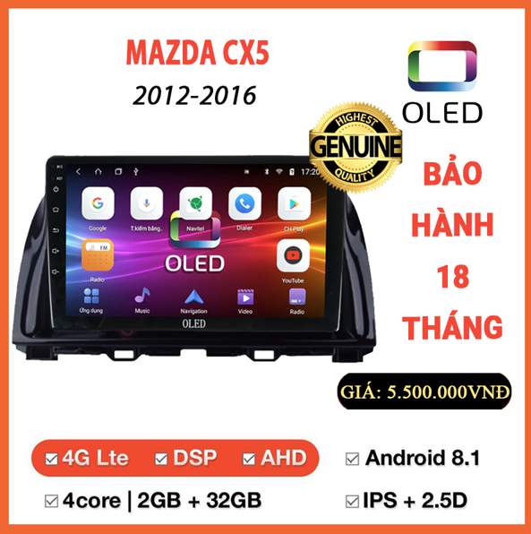 MÀN HÌNH OLED MAZDA CX5 2012-2016